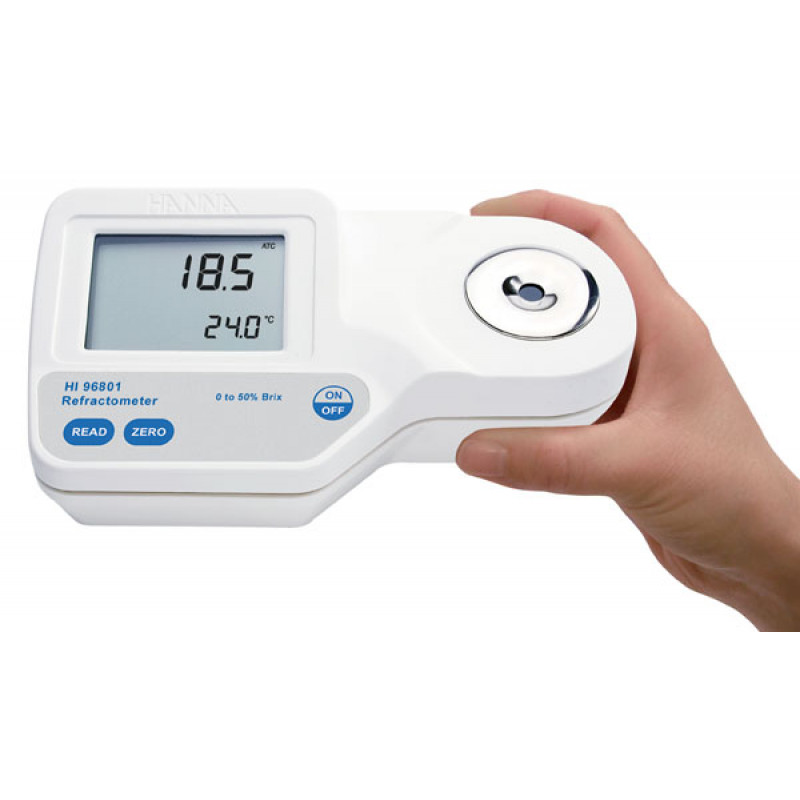 Fdit Densimètre d'alcool numérique Réfractomètre Brix Meter Réfractomètre  portable léger Outil de mesure du volume d'alcool